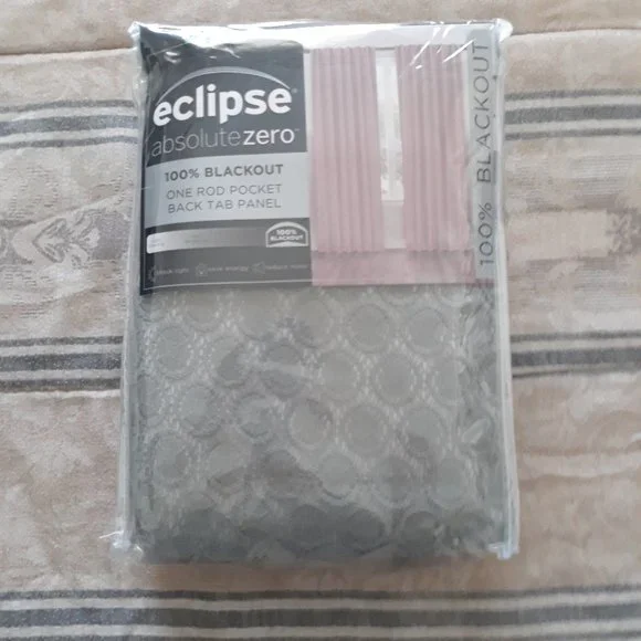 Eclipse Nora Crochet Blackout Window Curtain- Sage - Picture 5 of 6